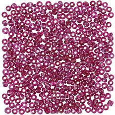 Metal Perler Creativ Company Rocailleperler, 3 mm, lilla metallic