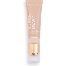 Résistant à l'eau Bases de teint Revolution Beauty Superdewy Tinted Moisturiser Light Beige