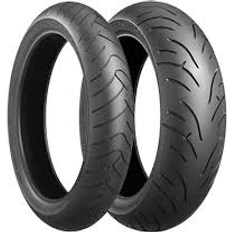 Bridgestone 17 - Pneus d'été Bridgestone BT023 120/70 R17 58W Pneu Moto Avant