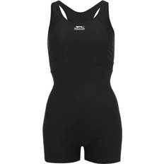 Slazenger Boyleg Swimsuit Ladies - Black