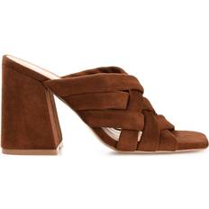 Brown Heeled Sandals Journee Collection Dorisa - Brown