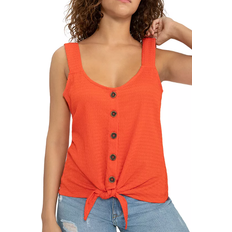 Sanctuary Golden Hour Tie Front Tank Top - Granita