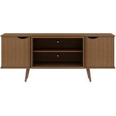 Beige TV Benches Manhattan Comfort Hampton TV Bench 63x26"