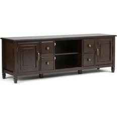 Brown TV Benches Simpli Home Connaught TV Bench 72x24"