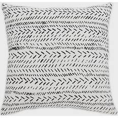 Cotton Scatter Cushions Safavieh Sarden Complete Decoration Pillows White, Black (45.72x45.72)