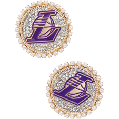 Baublebar La Lakers Stud Earrings - Gold/Transparent/White/Purple