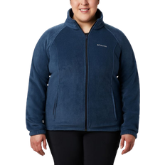 Columbia Women’s Benton Springs Full Zip Plus Size - Columbia Navy