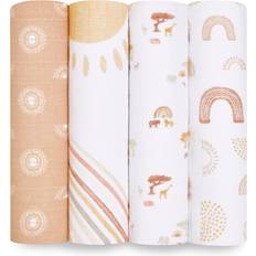 Baby Blankets Aden + Anais Boutique Cotton Muslin Swaddle Keep Rising 4-Pack