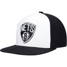 Mitchell & Ness Brooklyn Nets Front Post Snapback Cap - White/Black