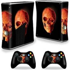 Bundle Decal Stickers MightySkins Xbox One S/Xbox 360 S Console Decal Skin - Wax Skull