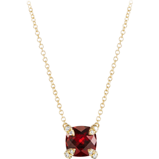 Red Necklaces David Yurman Chatelaine Pendant Necklace - Gold/Garnet/Diamonds