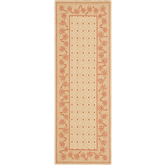 Orange Carpets & Rugs Safavieh Courtyard Collection Orange, Beige 27x79"