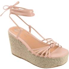 Laced Espadrilles Journee Collection Catalinn - Pink