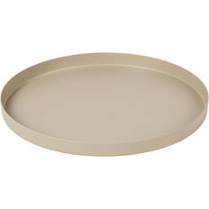 Hierro Bandejas de servicio Broste Copenhagen Plato Para Velas Donna Light Gray Bandejade servicio 22cm