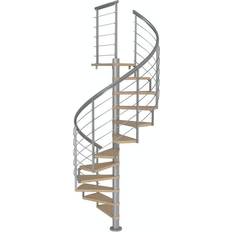 Dolle Spiraltrappor Dolle Montreal Spiraltrappa Design 10 Ø140 grå/ek 11 steg