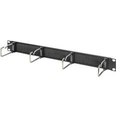 Range-Câbles vente Digitus DN-97669 Panneau de gestion de câbles avec anneaux montable sur rack noir, RAL 9005 1U 19"