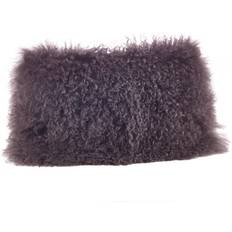 Saro Lifestyle Mongolian Lamb Complete Decoration Pillows Gray (50.8x30.48cm)
