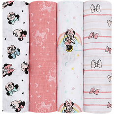 Aden + Anais Disney Boutique Cotton Muslin Swaddle 4-pack Minnie - Rainbows