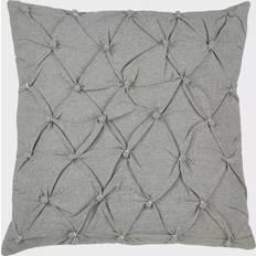 Saro Lifestyle Pintucked Button Complete Decoration Pillows Grey (45.72x45.72cm)