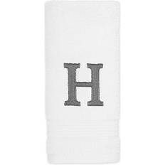 Avanti Monogram Block Letter H Guest Towel White (45.72x27.94)