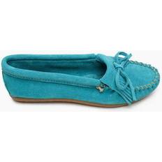 Turquoise - Women Low Shoes Minnetonka Kilty Hardsole - Turquoise