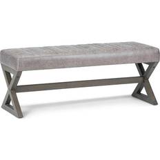 Gray Settee Benches Simpli Home Salinger Settee Bench 48x19.7"