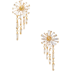 Kate Spade Sunny Fringe Earrings - Gold/Yellow/Transparent