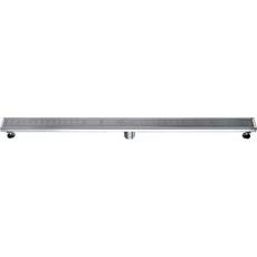 Floor Drains ALFI brand 59" Linear Shower Drain with Groove Lines