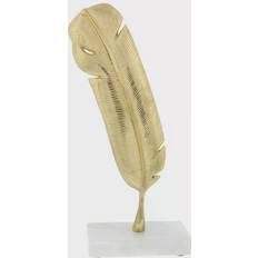 Marble Interior Details CosmoLiving by Cosmopolitan Cosmopolitan Gold Aluminum Sculpture Birds Figurine 12"