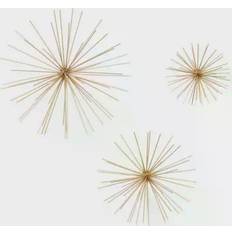 Litton Lane Gold Metal Contemporary Figurine 3pcs