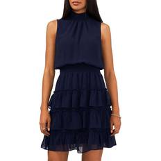 High Collar - Short Dresses 1.State Mock Neck Sleeveless Dress - Peaccoat