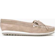 Beige Moccasins Minnetonka Kilty Plus - Stone