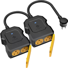 Switches Etekcity Smart Outdoor Wi-Fi Outlet Plug 2pcs