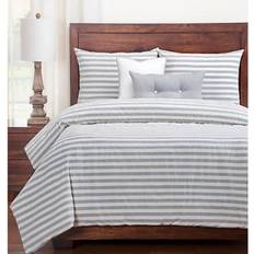 Siscovers Farmhouse Duvet Cover Gray, White (223.52x170.18)