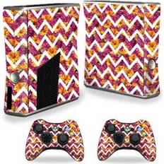 Bundle Decal Stickers MightySkins Xbox One S/Xbox 360 S Console Decal Skin - Chevron Summer