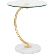 C shaped table Lumisource C-Shaped Small Table 17.8"