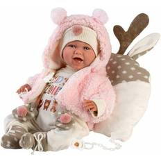 Llorens Legetøj Llorens Doll Mimi In a pink sleeping bag 40 cm