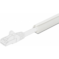 DeLock Cable Duct Mini self-closing 15 x 11 mm length 1 m white