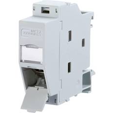 Grau Ethernet-, Daten- & Telefonsteckdosen Metz REGplus E-DAT Modul 1309A07003-E