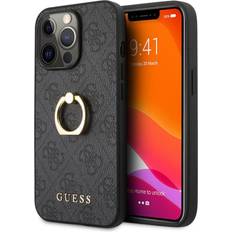 Guess Custodia Con Anello Apple iPhone 13 Cover Smartphone Grigio
