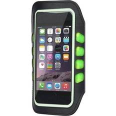 sports armband with LED light for smartphone. Black