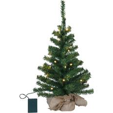 IP20 Sapins de Noël Star Trading Petit Lumineux LED Toppy Dans Sac En Jute - Vert Sapin de Noël 60cm