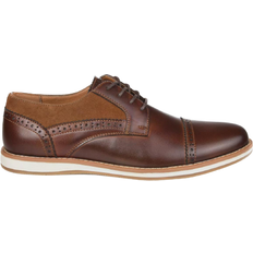 Cap Toe Derby Vance Co. Griff Brogue Derby Shoe M - Brown