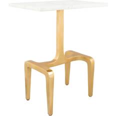 Gold - Marble Small Tables Zuo Clement Small Table 12x18"