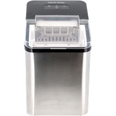 Nordic Sense ijsblokjesmachine, 1,8L, 100 watt, staal/zwart
