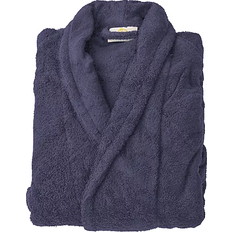 Cotton Terry Adult Unisex Bathrobe - Navy