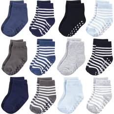 Organic Cotton Socks with Non-Skid Gripper for Fall Resistance - Blue (10763181)
