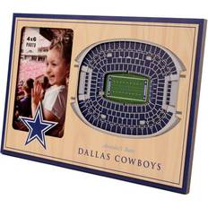 YouTheFan Brown Dallas Cowboys 3D Stadium Views Photo Frame 30.5x20.3cm