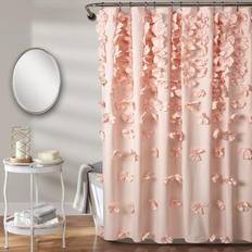 Pink Shower Curtains Lush Decor Riley (241073)