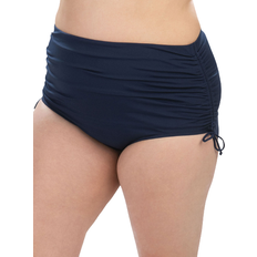 Dolfin Aquashape Adjustable High Waisted Moderate Brief Swimsuit - Navy